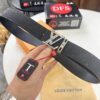 Louis Vuitton LV Men's Belt, 3.8cm Width, Full-Grain Cowhide Leather, Reversible Design, Premium Quality with NXP Anti-Counterfeit Chip
