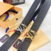 Louis Vuitton LV Men's Belt, 3.8cm Width, Full-Grain Cowhide Leather, Reversible Design, Premium Quality with NXP Anti-Counterfeit Chip