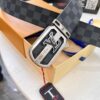 Shop Owner Recommended Louis Vuitton LV Belt, ZP Synchronized New Men's PVC Monogram Belt with Imported Fabric and Genuine Calfskin, 3.8cm Width