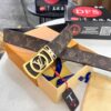 LV Men's Belt, New Arrival Louis Vuitton Monogram PVC Imported Fabric with Original Calfskin Leather, Diamond-Paved Letter Hardware, 3.8cm Width