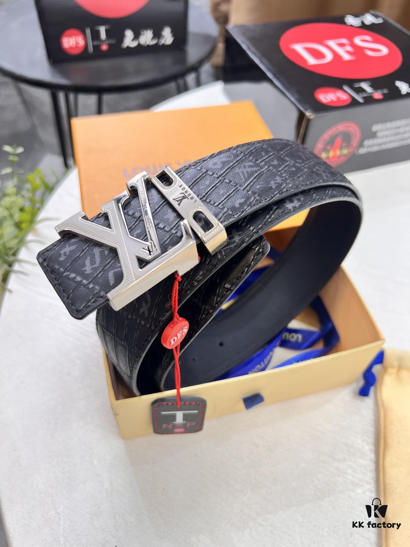 Top-Tier Belt, Original Factory Premium Hong Kong Duty-Free T Gift Box (NXP Hang Tag with RFID Verification Compatible with Official Website, Authentic Anti-Counterfeit Chip)
