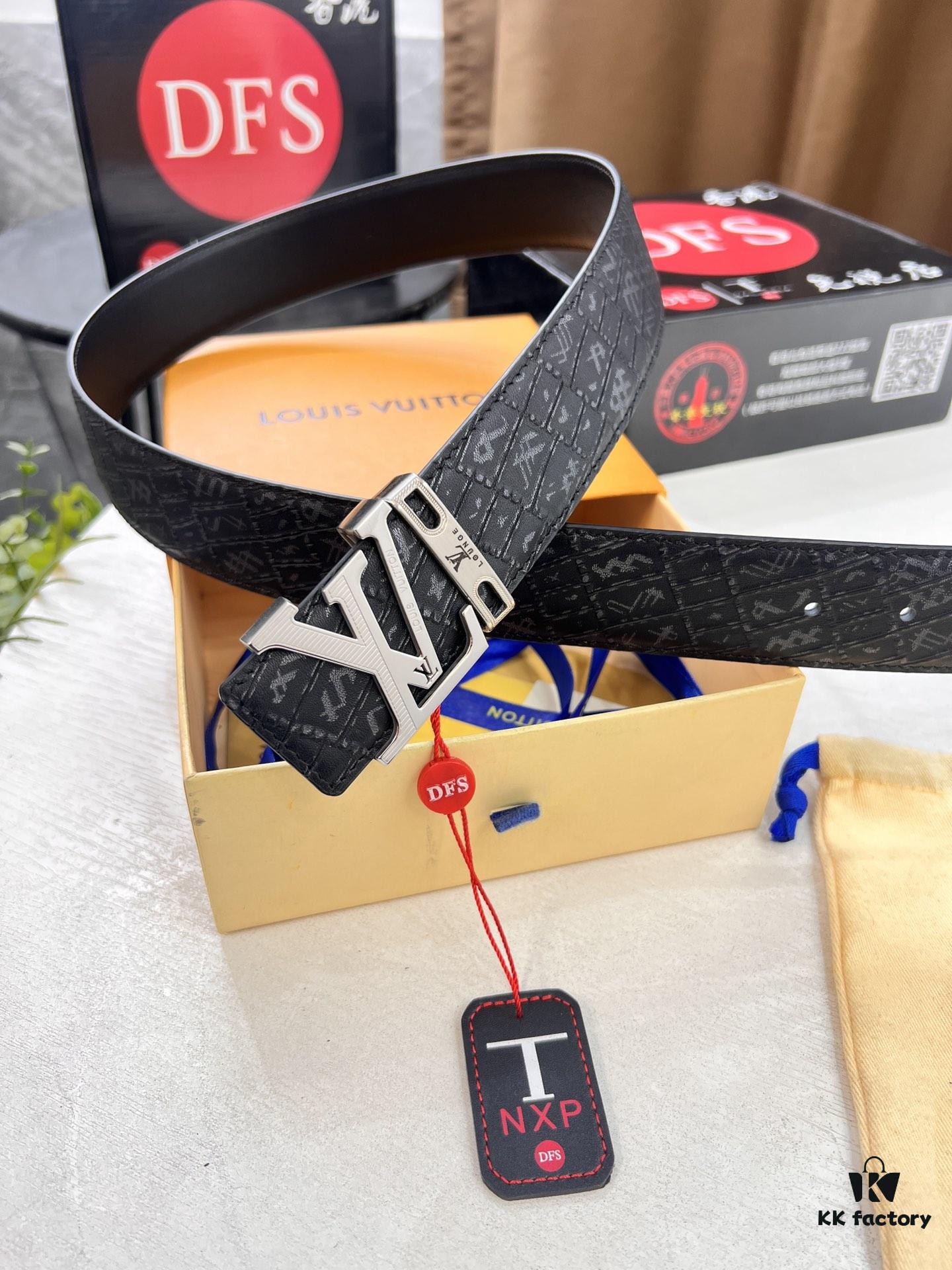 Top-Tier Belt, Original Factory Premium Hong Kong Duty-Free T Gift Box (NXP Hang Tag with RFID Verification Compatible with Official Website, Authentic Anti-Counterfeit Chip)