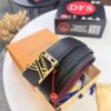Louis Vuitton LV Belt - Top-Tier Genuine Leather with NXP RFID Chip, Hong Kong Duty-Free Gift Box, Embossed French Full-Grain Calfskin, 3.8cm Width