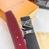 Top-Tier Louis Vuitton LV Belt - Genuine Embossed Full-Grain French Calfskin, 3.8cm Width, Steel Hardware, NXP RFID Chip Verified, Original Gift Box