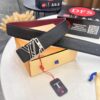 Top-Tier Louis Vuitton LV Belt - Genuine Embossed Full-Grain French Calfskin, 3.8cm Width, Steel Hardware, NXP RFID Chip Verified, Original Gift Box
