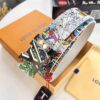 LV Men's Belt, Imported Genuine First-Layer Cowhide, 3.8cm Width, Reversible Design, High-Quality Hardware, NXP Anti-Counterfeit Chip
