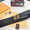 Top-Tier Louis Vuitton LV Belt, Double-Sided Wear, French Top-Grain Calfskin with NXP RFID Chip, 3.8cm Width, Authentic Metal Hardware, Hong Kong Duty-Free T Gift Box