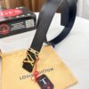 Top-Tier Louis Vuitton LV Belt, Double-Sided Wear, French Top-Grain Calfskin with NXP RFID Chip, 3.8cm Width, Authentic Metal Hardware, Hong Kong Duty-Free T Gift Box