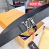 Top-Tier Louis Vuitton LV Belt, Double-Sided Wear, French Top-Grain Calfskin with NXP RFID Chip, 3.8cm Width, Genuine Steel Hardware, Hong Kong Duty-Free T Gift Box