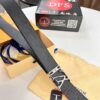 Top-Tier Louis Vuitton LV Belt, Double-Sided Wear, French Top-Grain Calfskin with NXP RFID Chip, 3.8cm Width, Genuine Steel Hardware, Hong Kong Duty-Free T Gift Box