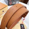 LV Men's Belt, Imported Genuine First-Layer Cowhide, Reversible Design, 3.8cm Width, Premium Quality with NXP Anti-Counterfeit Chip