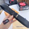 Louis Vuitton LV Men's Belt, 3.8cm Width, Genuine Top-Grade Cowhide Leather, Double-Sided Use, NXP Anti-Counterfeit Chip, Duty-Free Packaging