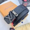 Louis Vuitton LV Men's Belt, 3.8cm Width, Genuine Top-Grade Cowhide Leather, Double-Sided Use, NXP Anti-Counterfeit Chip, Duty-Free Packaging