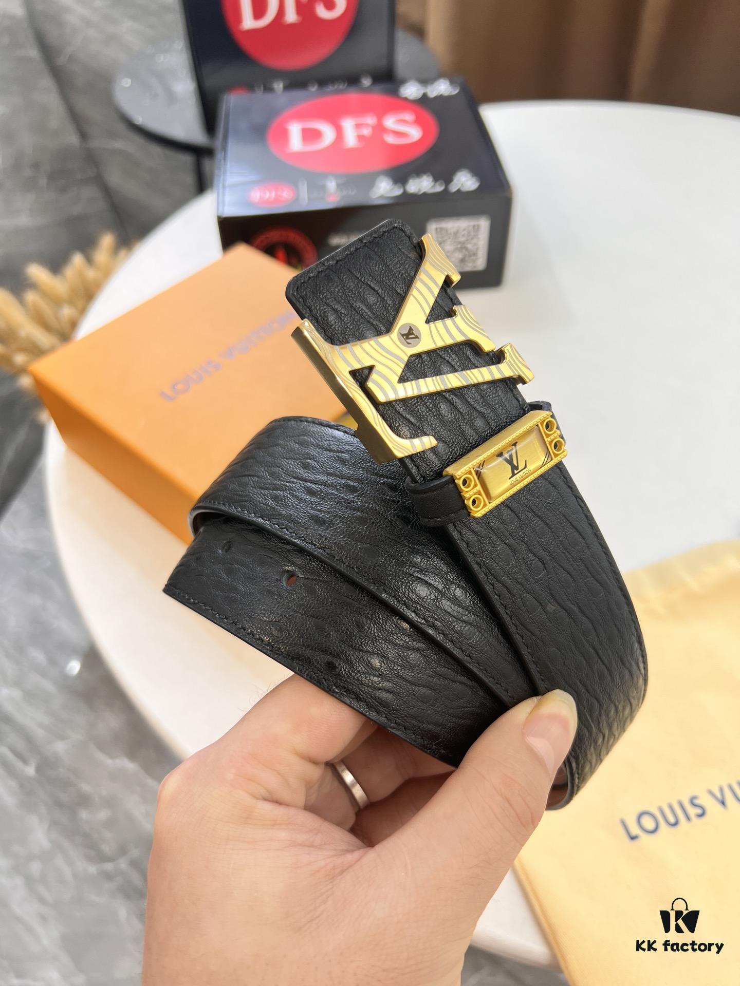 150🔱🔱🔱 Top-Tier Belt, Original Factory Premium Hong Kong Duty-Free T Gift Box 🎁 (NXP Hangtag with Sensing Chip for Official Website Authentication)