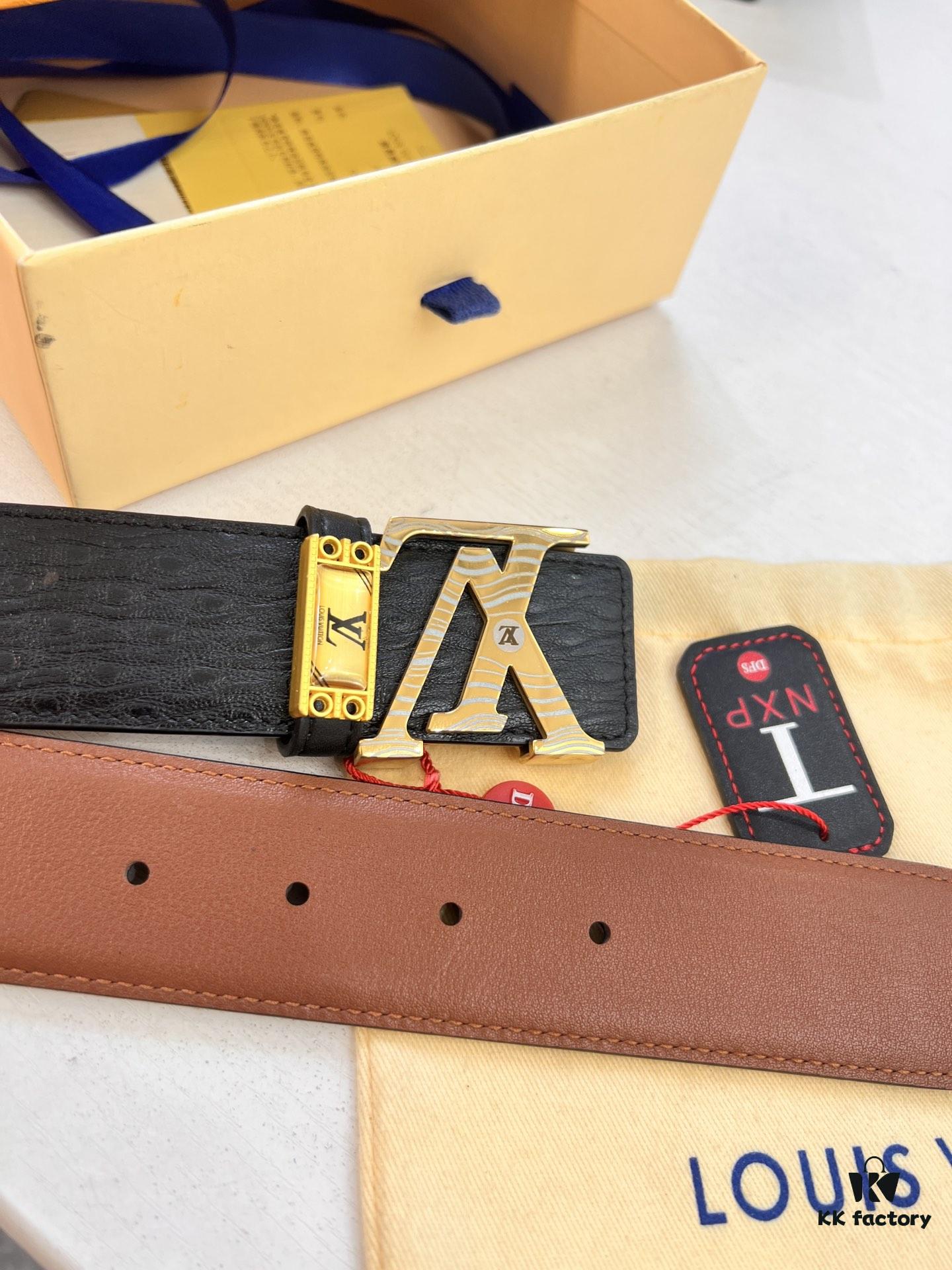 150🔱🔱🔱 Top-Tier Belt, Original Factory Premium Hong Kong Duty-Free T Gift Box 🎁 (NXP Hangtag with Sensing Chip for Official Website Authentication)