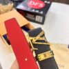 Top-Tier Louis Vuitton LV Belt, Genuine Crocodile-Texture Top-Grain Calfskin Leather, 3.8cm Width, Original Factory Hong Kong Duty-Free T Gift Box, NXP RFID Chip (Verifiable on Official Website), Stainless Steel Hardware, Hidden Buckle Design