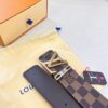 Louis Vuitton LV Belt, ZP Synchronized New Men's Belt with Monogram Imported Fabric, Full-Grain Cowhide Plain Weave, Reversible Design, Diamond-Inlaid Letter Hardware, 3.8cm Width