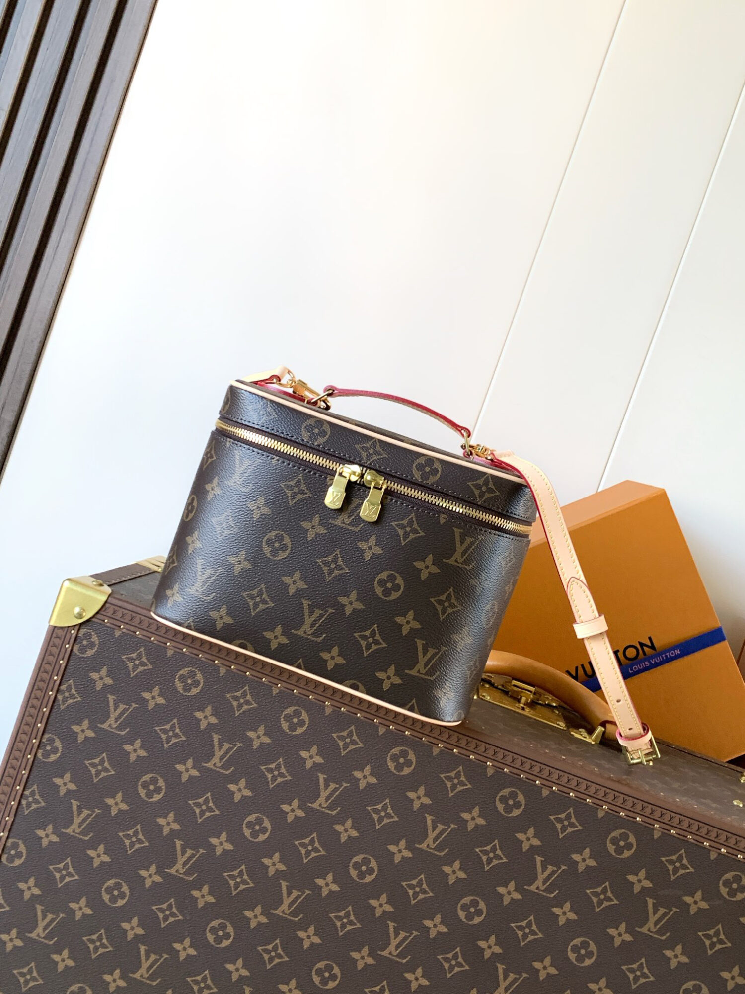 Louis Vuitton Small is beautiful. Inspired by the iconic NICE cosmetic case.