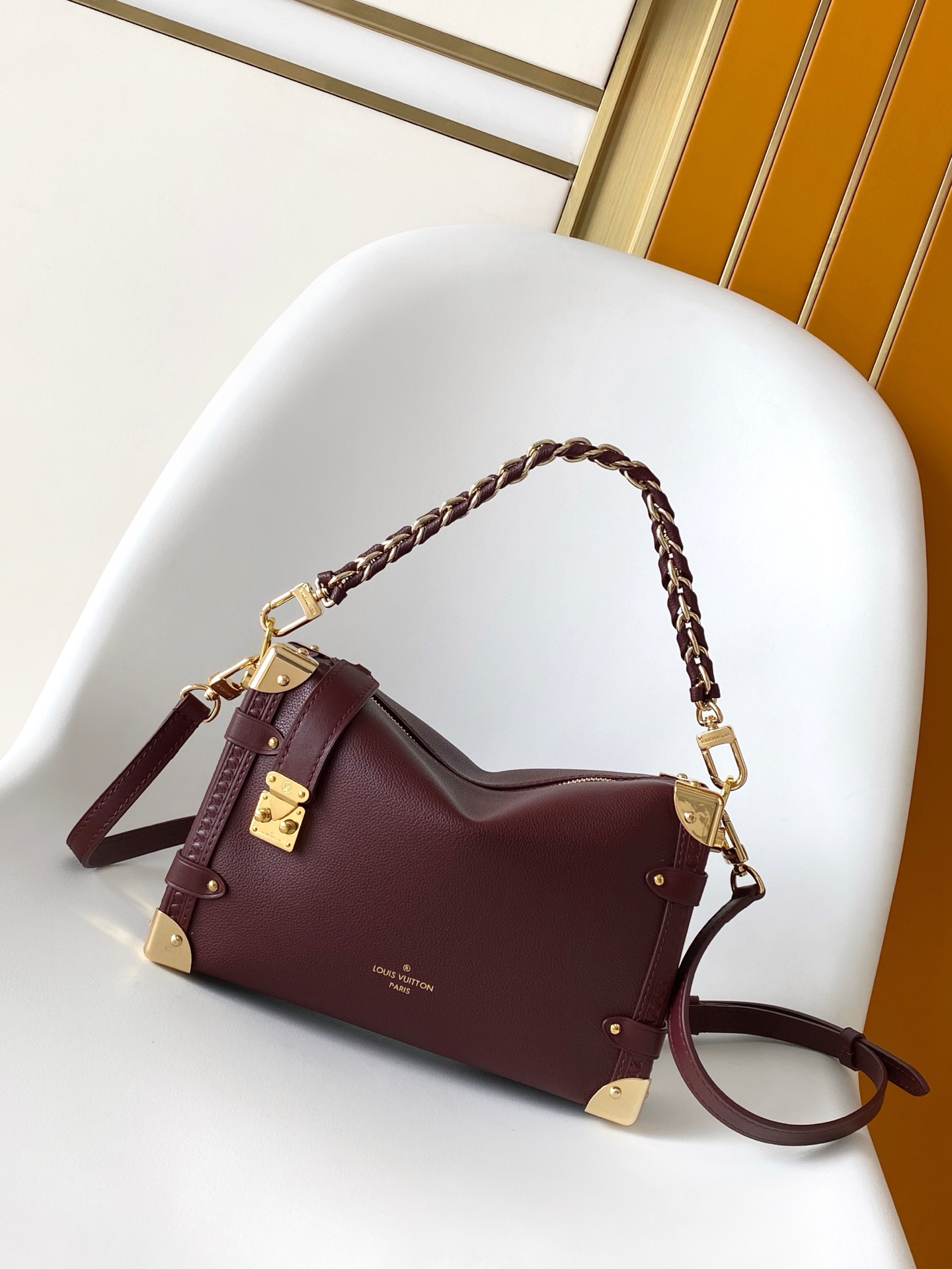 Louis Vuitton This medium Side Trunk handbag is from the Back to School collection.