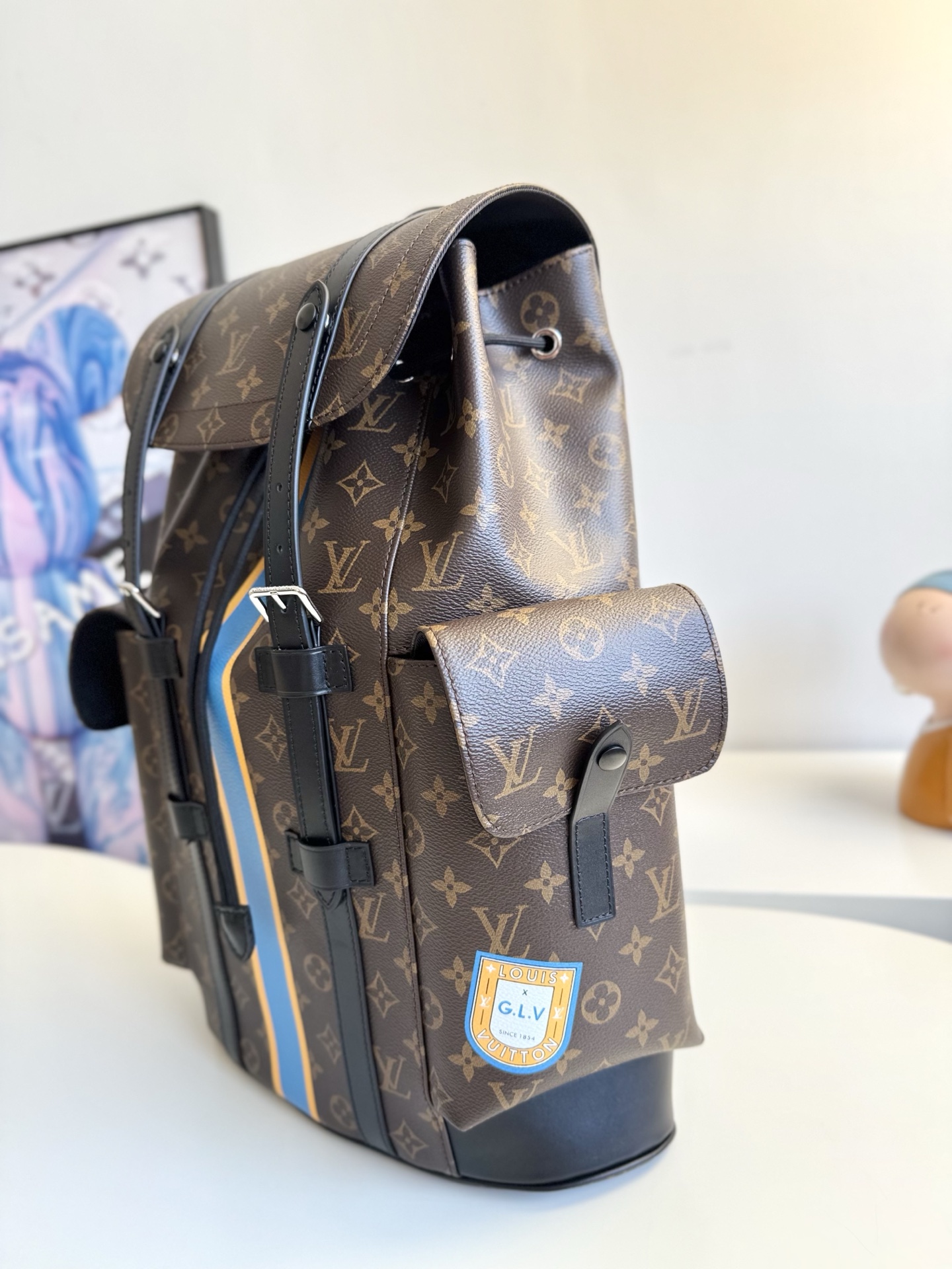 Louis Vuitton This Christopher medium backpack draws inspiration from mountaineering.