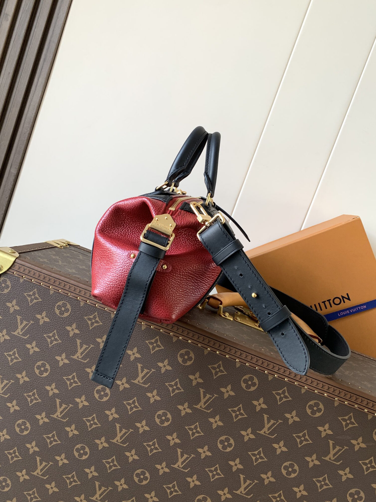 Louis Vuitton Part of the Spring/Summer 2025 Collection, the Nano LV Rider bag combines pixelated grained lambskin with elements of smooth cowhide.