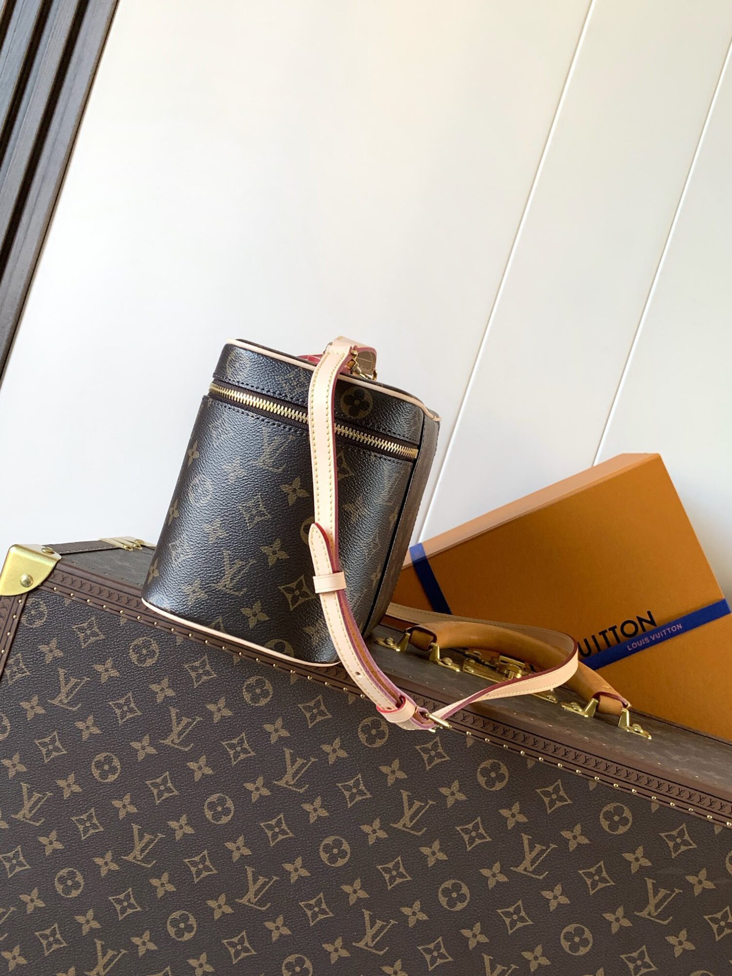 Louis Vuitton Small is beautiful. Inspired by the iconic NICE cosmetic case.