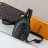 Louis Vuitton This Keell Bandoulière 25 handbag features Monogram Midnight coated canvas accented with a deep Monogram print.