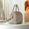 Louis Vuitton M59273 Grey — Full Leather Embossed Speedy "Pillow" Bag — Speedy Bandoulière 25 Handbag (M58947)