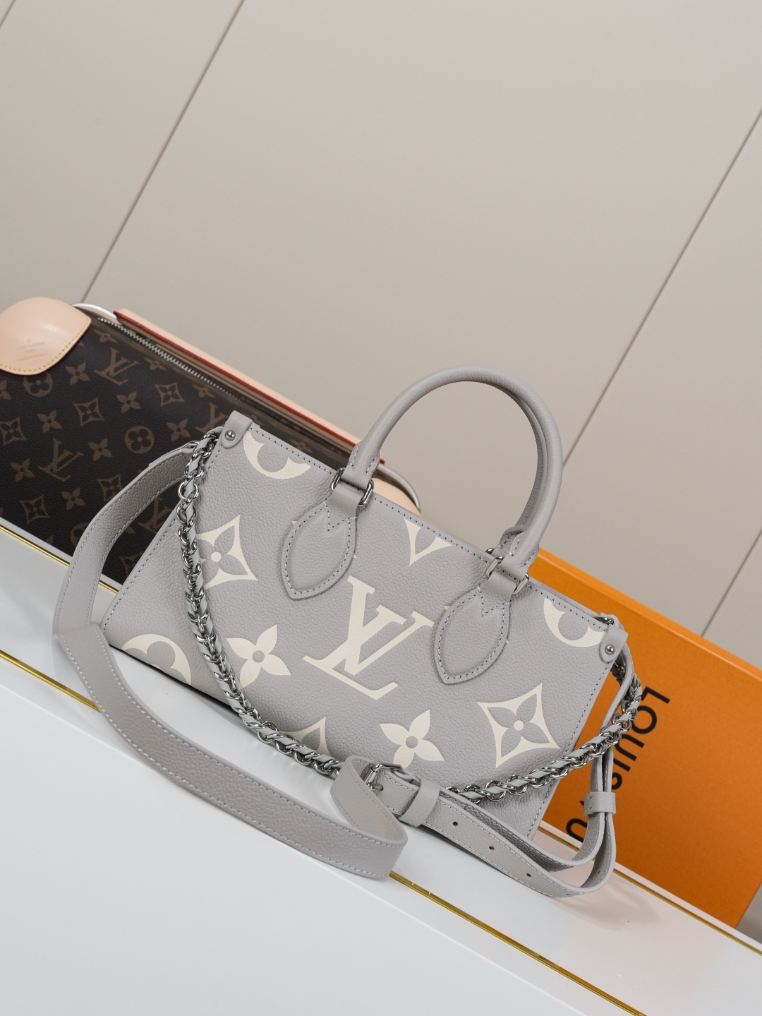 Louis Vuitton This OnTheGo East West handbag is from the LV Milky Way collection.
