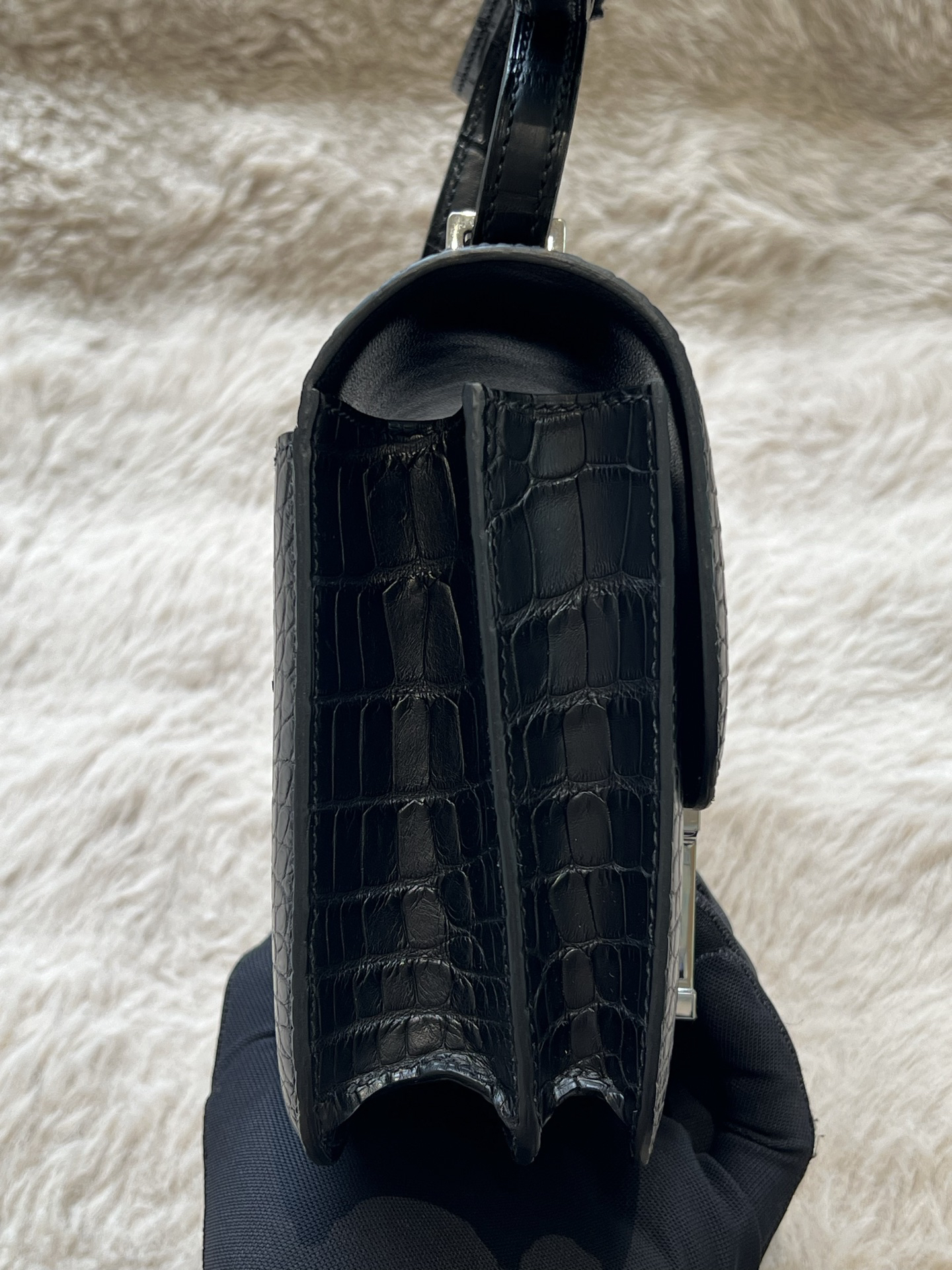 American Alligator  Original HCP  Black Silver Buckle Conscious 19