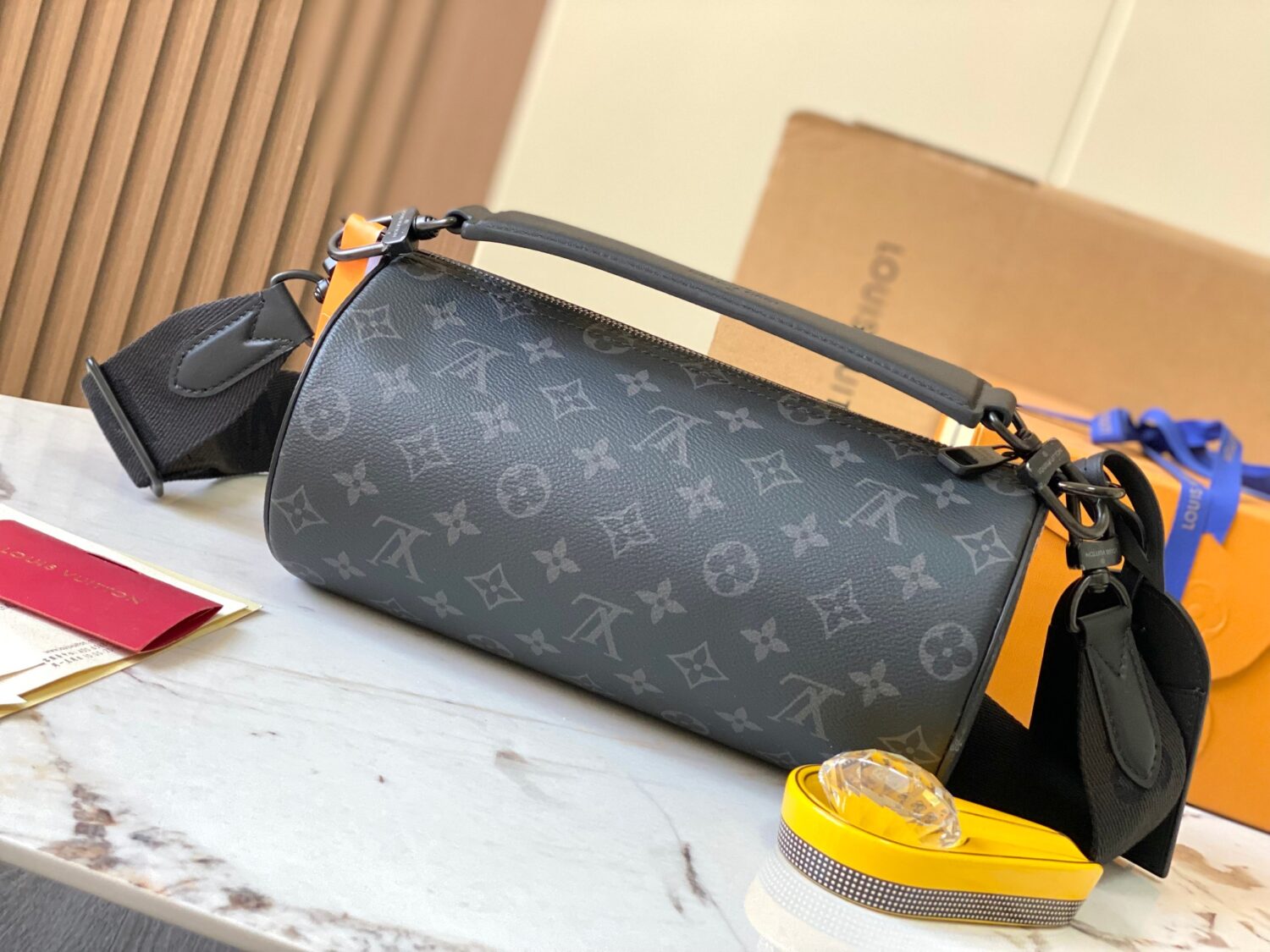 Louis Vuitton SOFT POLOCHON Small Bag M46796 – Black Monogram