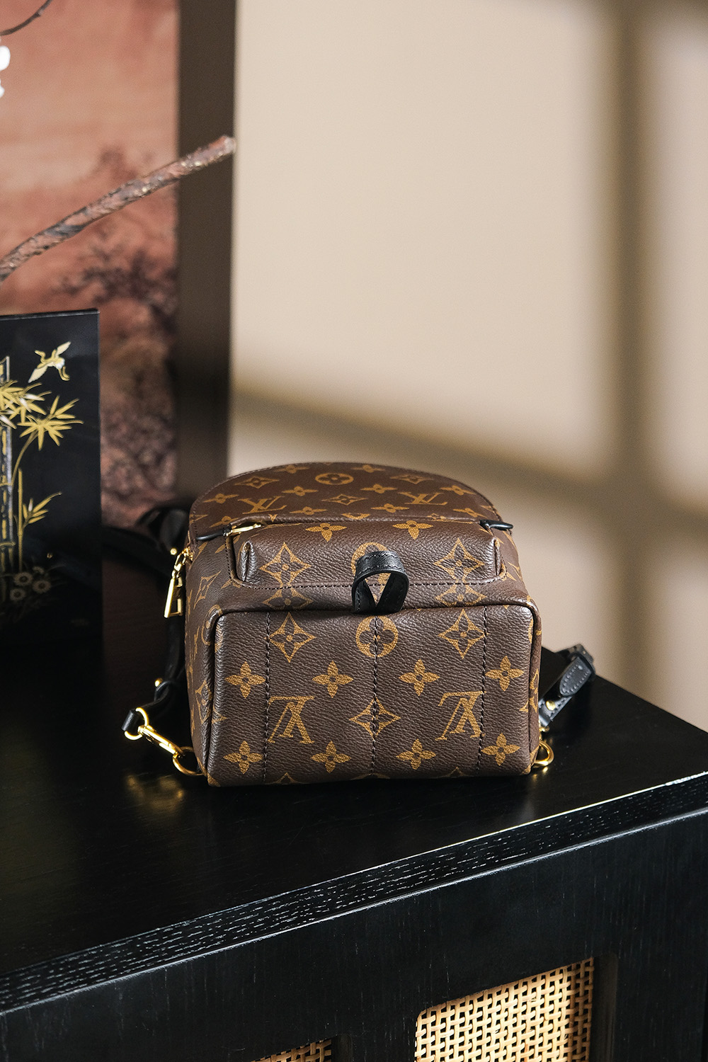 Louis Vuitton PALM SPRINGS Mini Backpack Series — "Chip" Diamond Pattern Code #M44873
