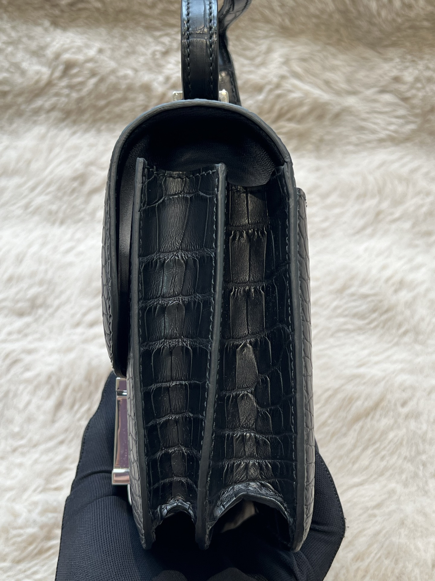 American Alligator  Original HCP  Black Silver Buckle Conscious 19