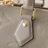 Louis Vuitton M59273 Grey — Full Leather Embossed Speedy "Pillow" Bag — Speedy Bandoulière 25 Handbag (M58947)