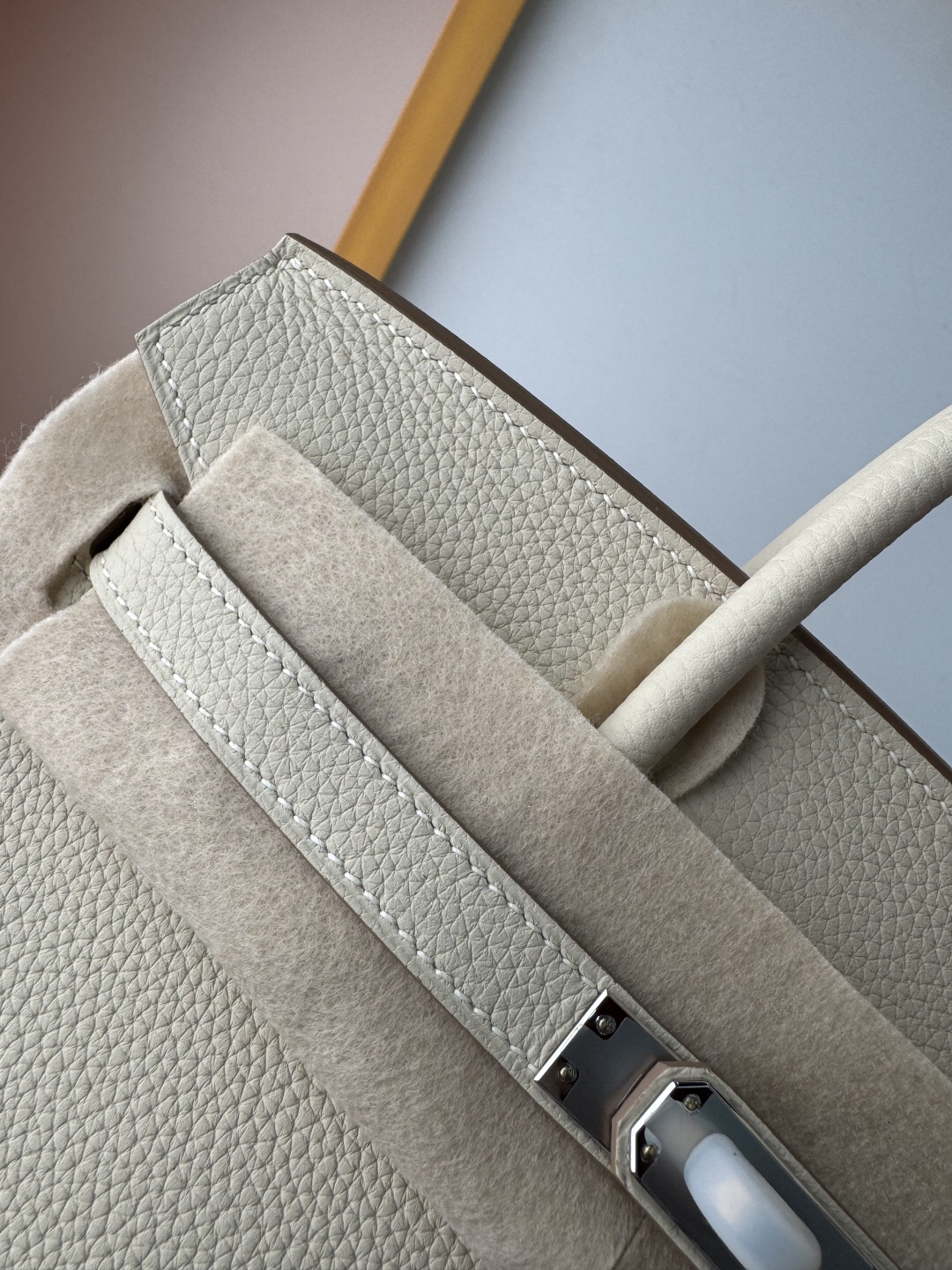 Togo Leather Platinum 2530cm