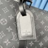 Louis Vuitton The Keepall 50 travel bag, crafted from the new, iconic black and grey Monogram Eclipse canvas.