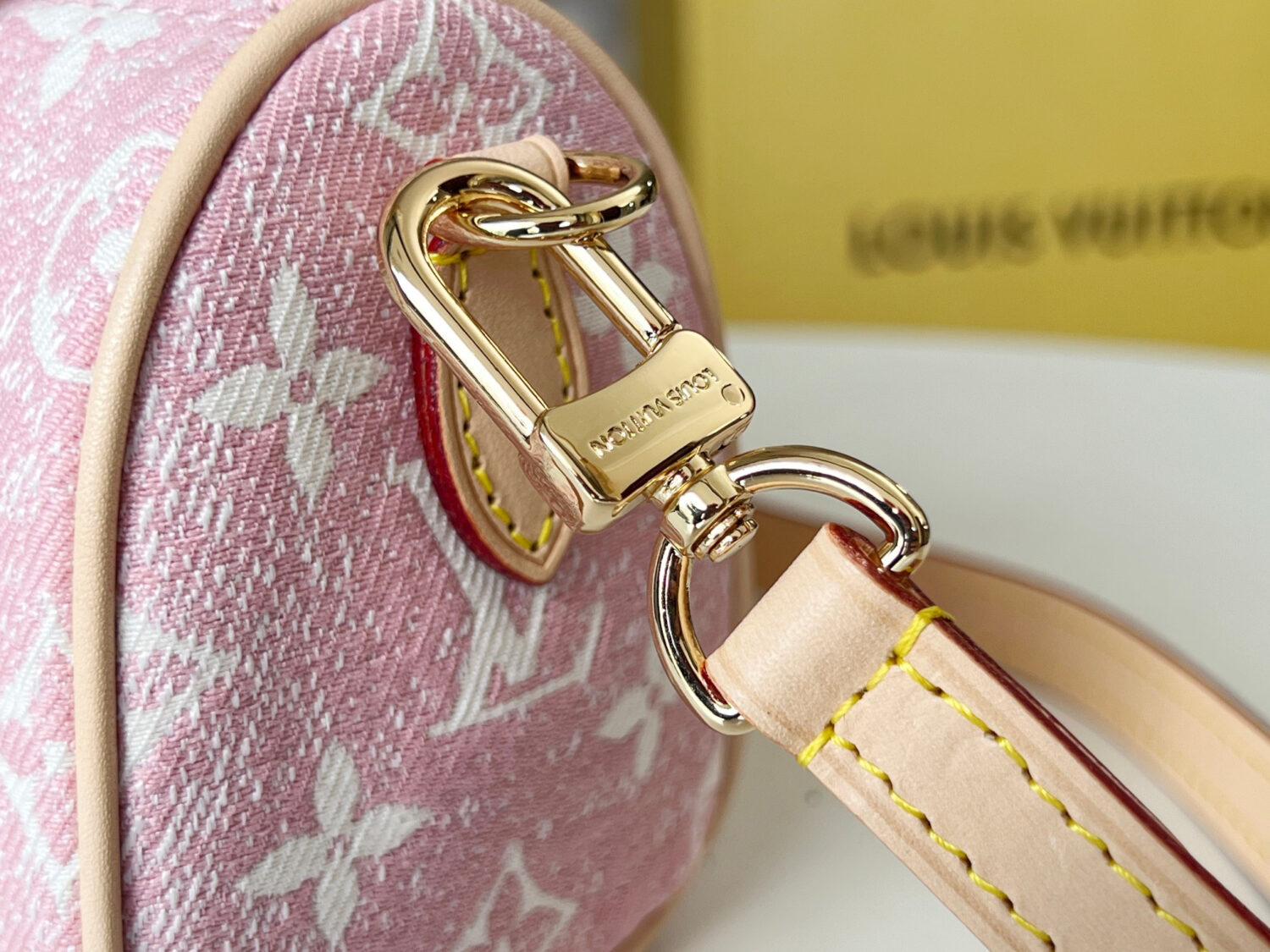 Louis Vuitton The Nano Speedy handbag crafted from classic Monogram canvas.