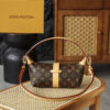 Louis Vuitton The Pochette Mia lunchbox bag delivers a stunning visual impact, exuding an air of vintage chic that is off the charts. Its magnetic S-lock clasp serves not only as a decorative accent but also as a symbol of exquisite craftsmanship and quality.