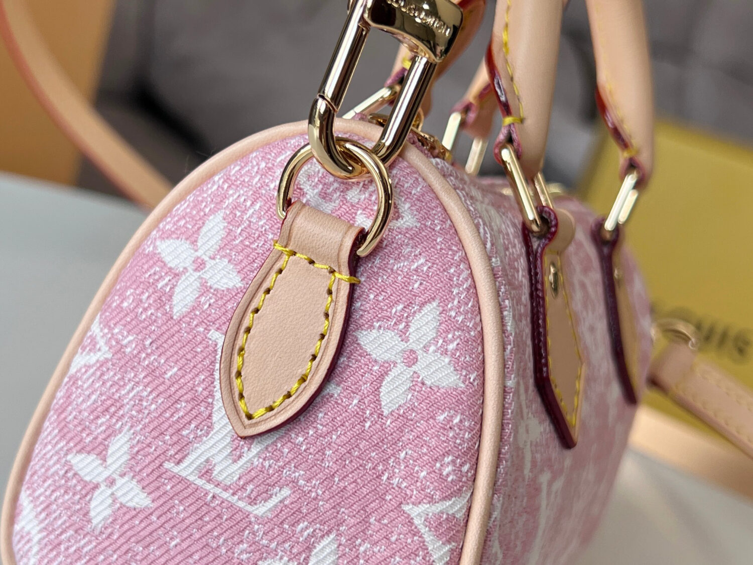 Louis Vuitton The Nano Speedy handbag crafted from classic Monogram canvas.