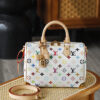 Louis Vuitton The Speedy 25 Tricolor inherits the elegant soul of the classic Speedy series.