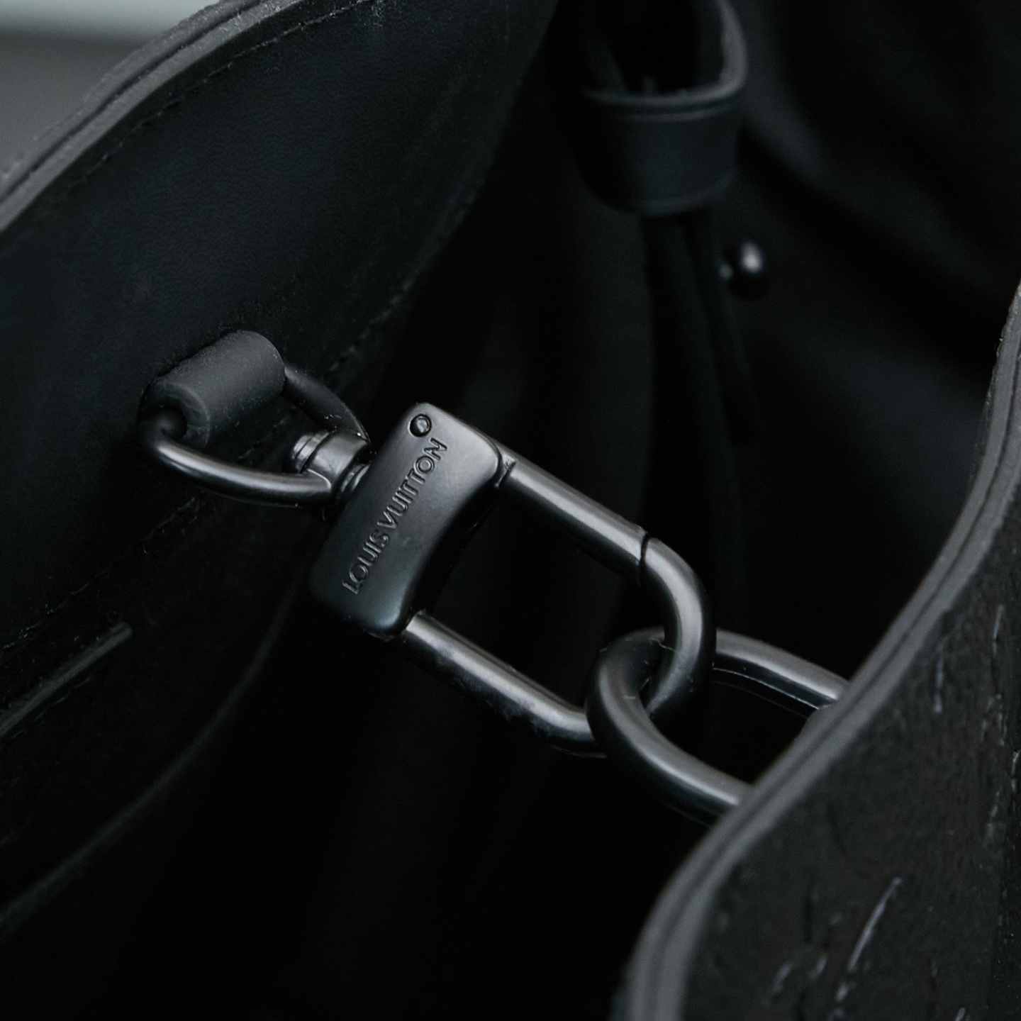 Louis Vuitton This Sac Plat 24H bag is crafted from Monogram-embossed Taurillon leather.