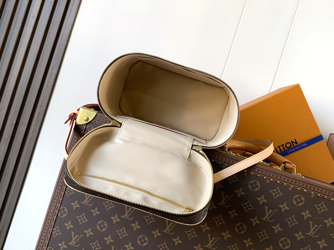 Louis Vuitton Small is beautiful. Inspired by the iconic NICE cosmetic case.