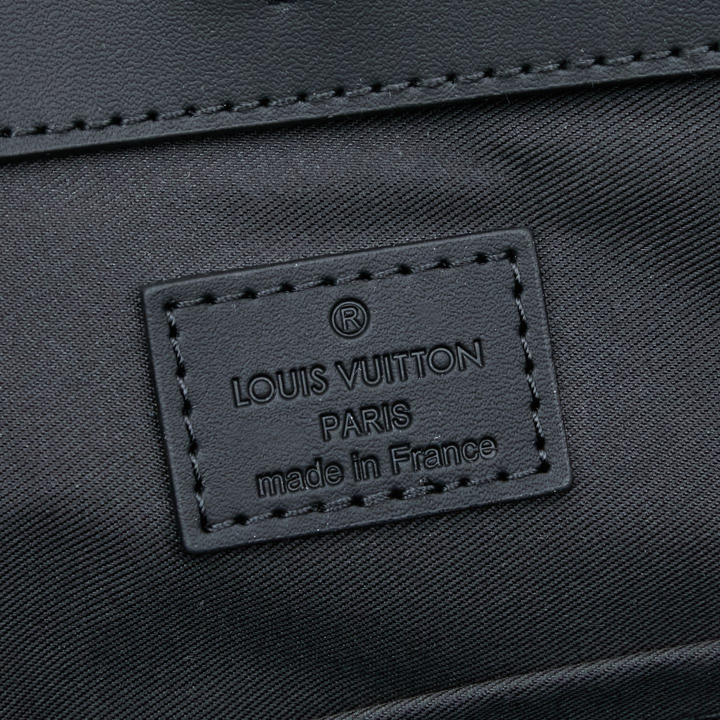 Louis Vuitton This Sac Plat 24H bag is crafted from Monogram-embossed Taurillon leather.
