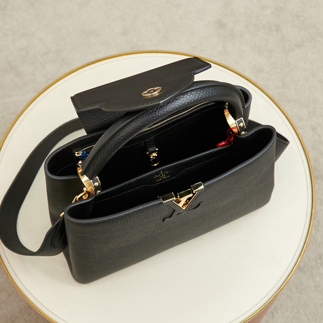 Capucines handbags, like the brand itself, are timeless and can bring a touch of sophisticated style to any look.