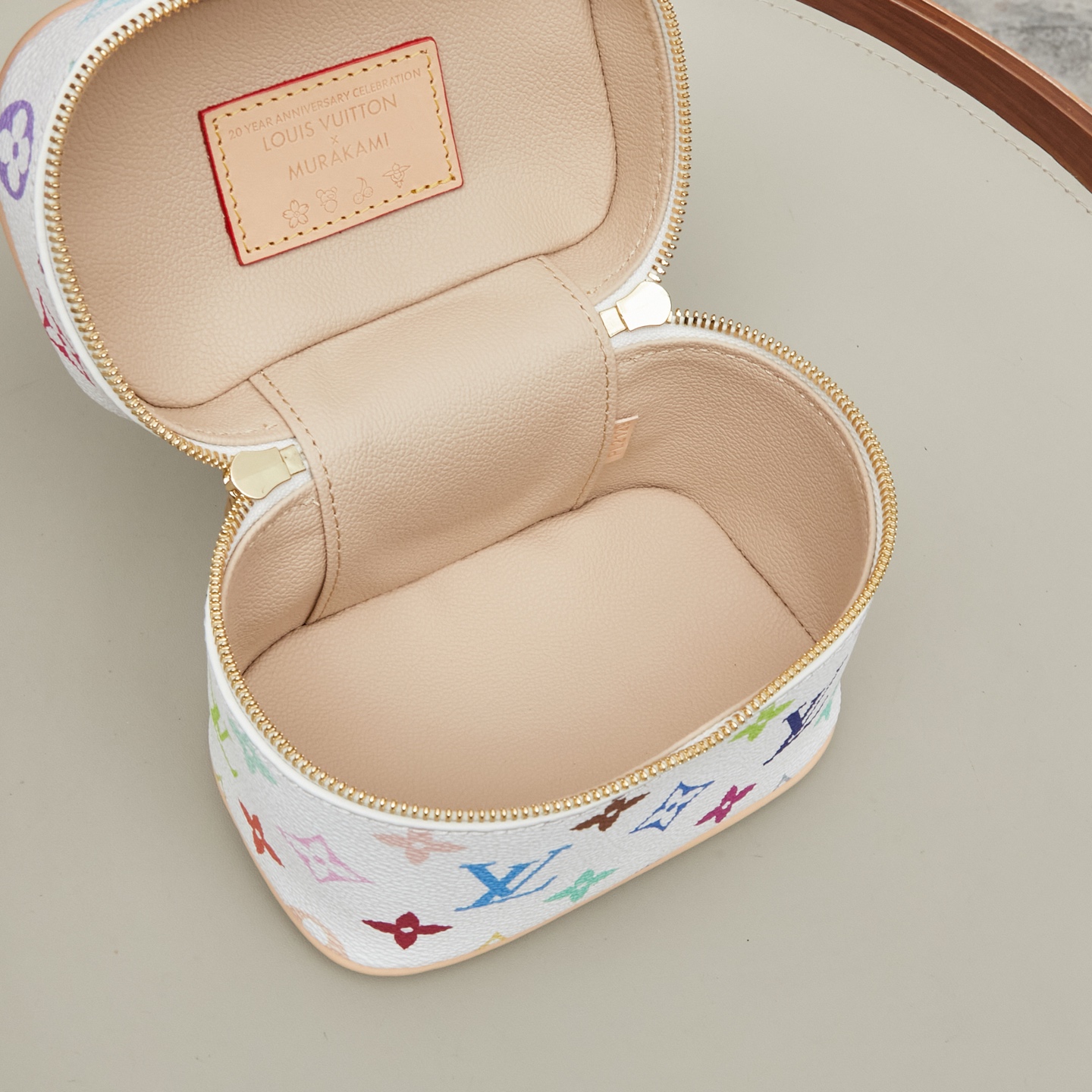 The Nice Nano bag, part of the 2025 Takashi Murakami collaboration, features a delicate design crafted from Monogram canvas.