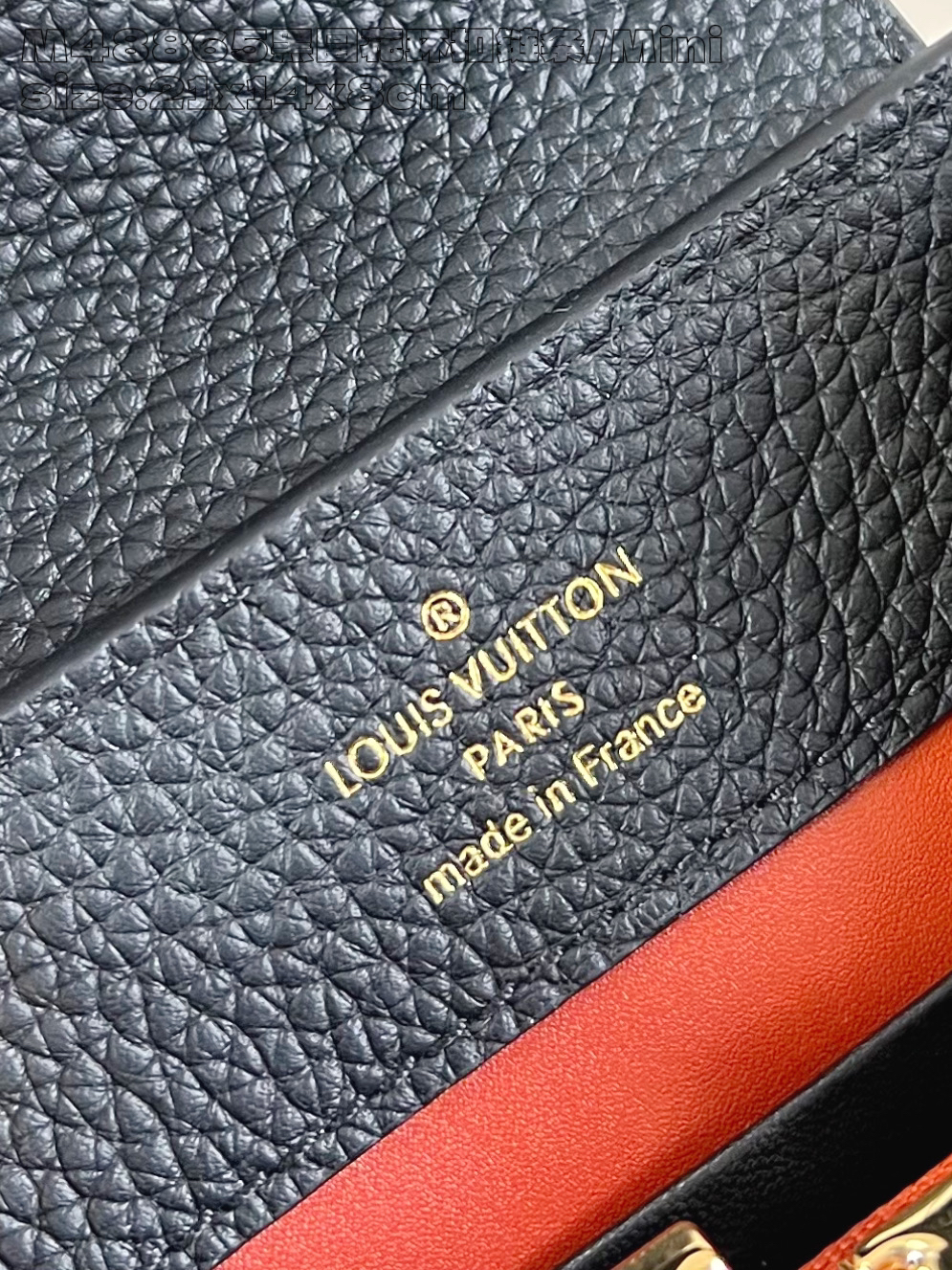 The Capucines Mini handbag, part of the Capucines Chain On You collection, is crafted from soft Taurillon calf leather to offer ample space.