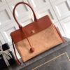 OHANEL 🚩🚩🚩 2026 Spring/Summer Suede Boston Bag ✈ Shopping Bag 26ss