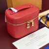 Louis Vuitton M25855 Red Small! New Season NICE NANO Bag with Grain Texture. This Nice Nano bag features a grained finish.