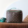 Louis Vuitton M12667 Green This Nice BB cosmetic bag is made from Monogram Macassar canvas.