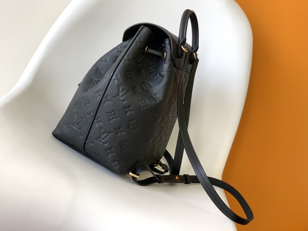 Louis Vuitton The Montsouris backpack, originally launched in 1994, is now being worn by the M45205 (black) and M45410 (grey) models.